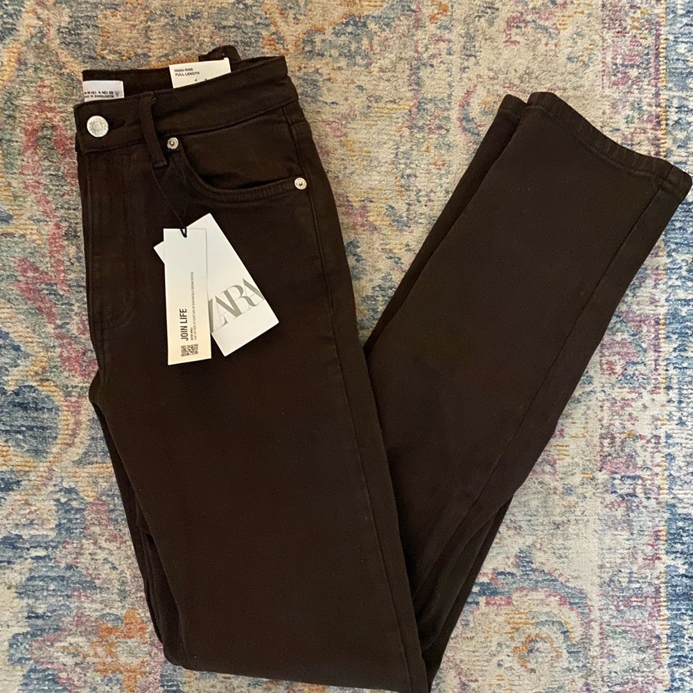 Brown Zara Flare Leg Pant